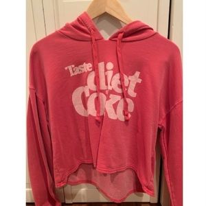 Coca Cola Cropped Hoodie